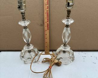 2 Glass Lamps $12.00
