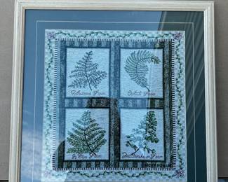 Framed Fern Tapestry $40.00