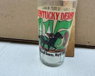 Kentucky Derby glass $5.00