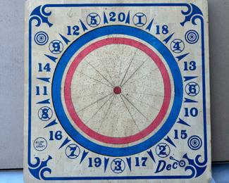 Deco Dart Board Wood $75.00