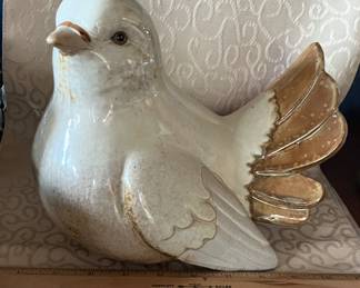 11" Long Large Pottery Bird $18.00