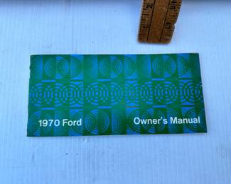 1970 Owner's Manual Ford $5.00