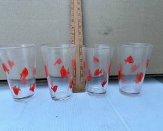 Crate and Barrel Go Fish Tumbler $80.00 for the 4