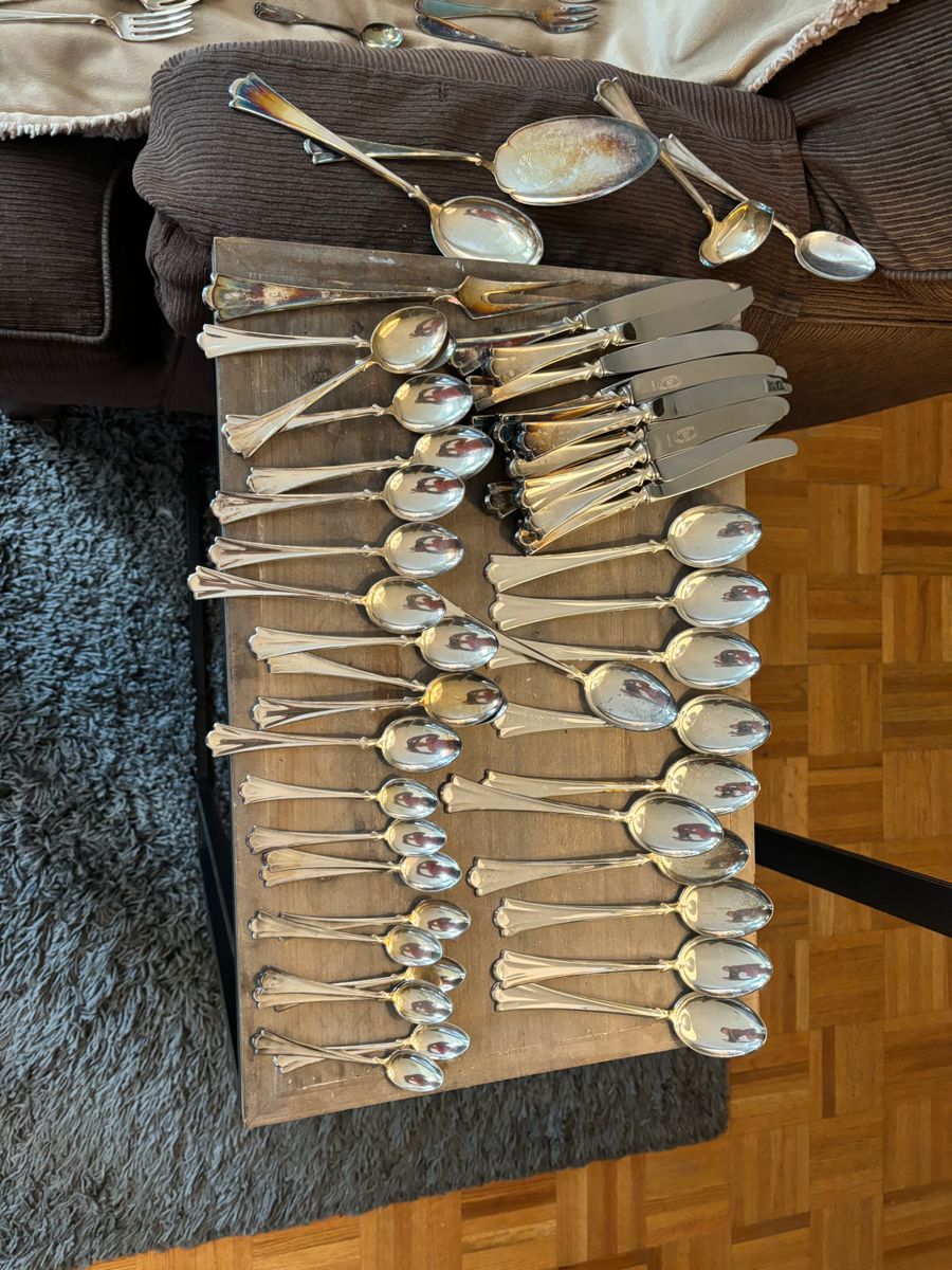 Magnus Aase Norwegian silver (.830) flatware set