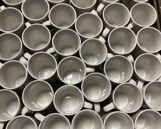 Large selection of restaurant plates, bowls, cups and saucers