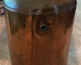 Copper cylinder.