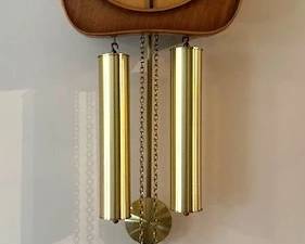 Mid-Century Le Castel swiss made wall clock.