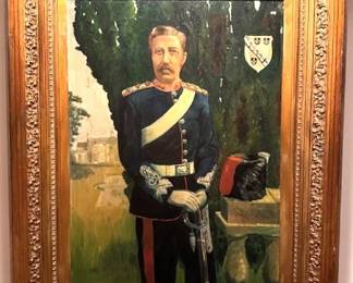 Oil on canvas "Capt. Henry Hunter Briggs, R.A., Sheriff of  Wull.