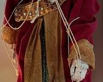 Antique Indonesian wooden puppet.