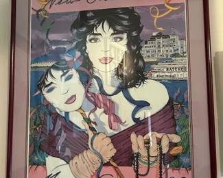 1989 Mardi Gras by Michael Hunt, signed and numbered  639/1000, 30"x24".