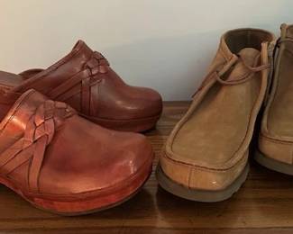Vintage men's clogs and Hush Puppies