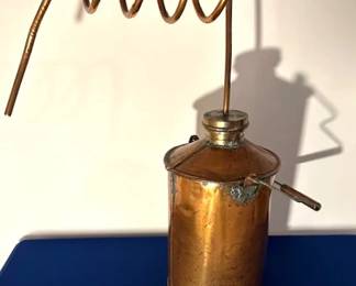Antique copper moonshine still.