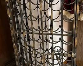 Vintage Iron wine bottle rack
