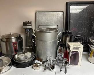 Restaurant pots, etc.