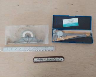 calipers and ruler