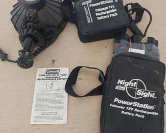 Coleman Night sight spotlight and 2 power packs