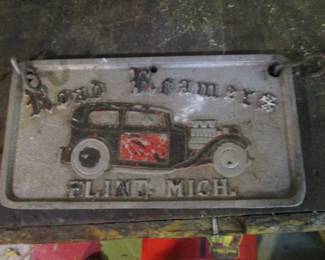 Vintage Car Club Plate