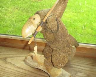 Whale Bone Carved Art