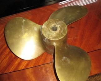 Vintage Brass Boat Propeller