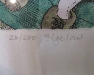 David Bigelow Signed Art Print 