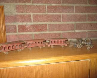 Vintage Cast Iron Train