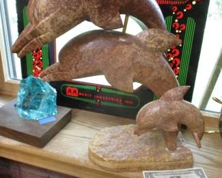 Marble Dolphin Statue