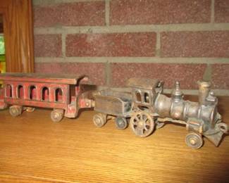 Vintage Cast Iron Train