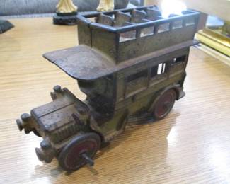 Vintage Cast Iron Double Becker Bus