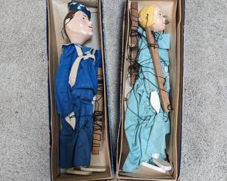 Vintage American Crayon Company Marionette Puppets