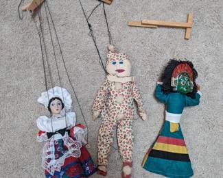 Vintage Marionette Puppets