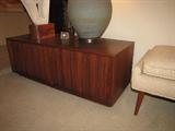 Teak Tambour Console
