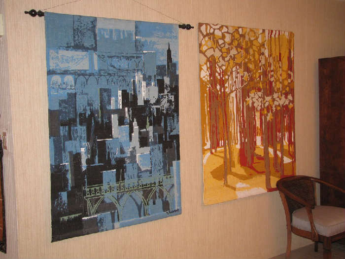 Tom Tru canvas tapestries by R. Bushong