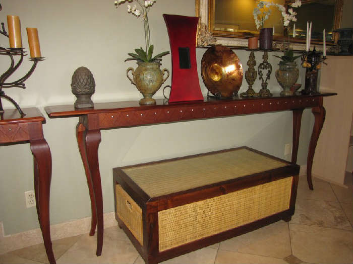 Mahogany 8 ft Sofa Table - part of a 4 piece ensemble - sold separately
