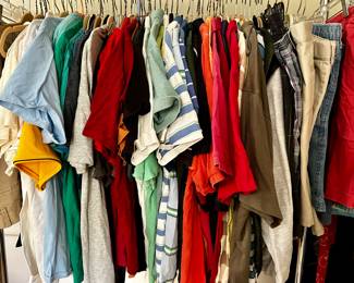 Men's and youth's shirts and shorts. 