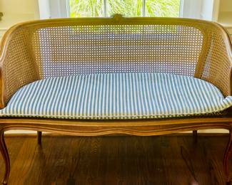 Vintage cane settee
