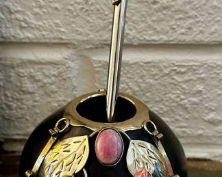 Tea Gourd and bombilla straw