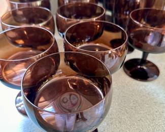 Vintage mid century glassware