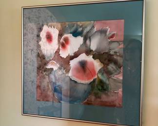 Framed watercolor
