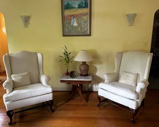 Ethan Allen wingback chairs