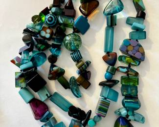 Chunky resin statement necklace