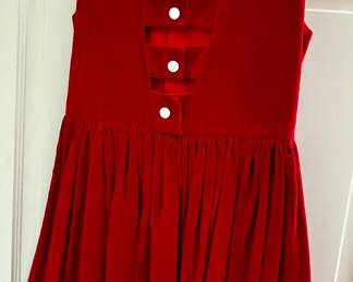 Vintage girls' velvet dress