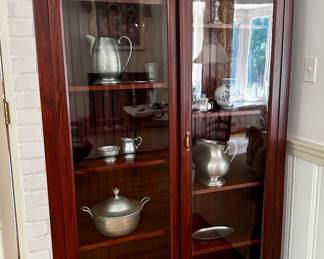 Glass front bookcase
