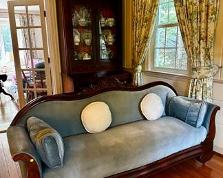 Victorian Style horsehair sofa