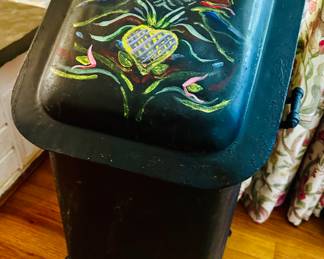 Painted Coal Scuttle