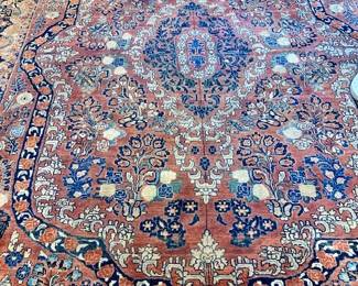 Antique Hand Woven Sarouk. Approx 8 x 10