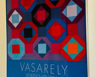 Vasarely Framed Poster