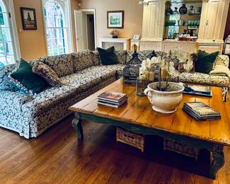 Two-piece sectional 126" & 133" (length) x 38" H x 26" D