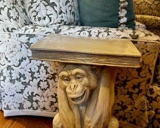 Monkey pedestal table