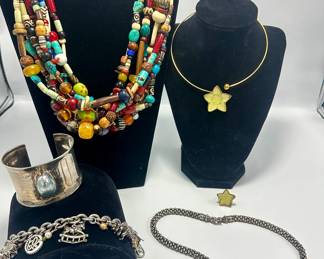 Lalique Starfish Necklace and Ring 