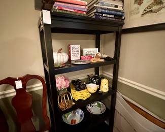 Ballard Designs Black Bookshelf Pair